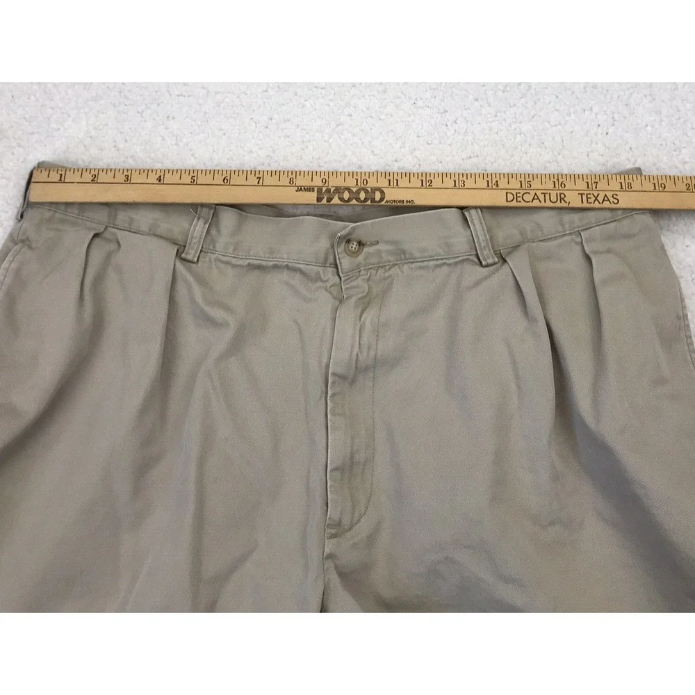 Vintage Polo Ralph Lauren Shorts Mens 40 Classic Tan PLEATED Chino 8
